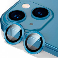 Защитное стекло на камеру iPhone 13 и 13 mini Blueo Armor Blue